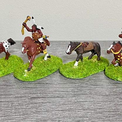 25mm ACW North American Natives Painted Metal Dixon Miniatures War Games 11 Figs
