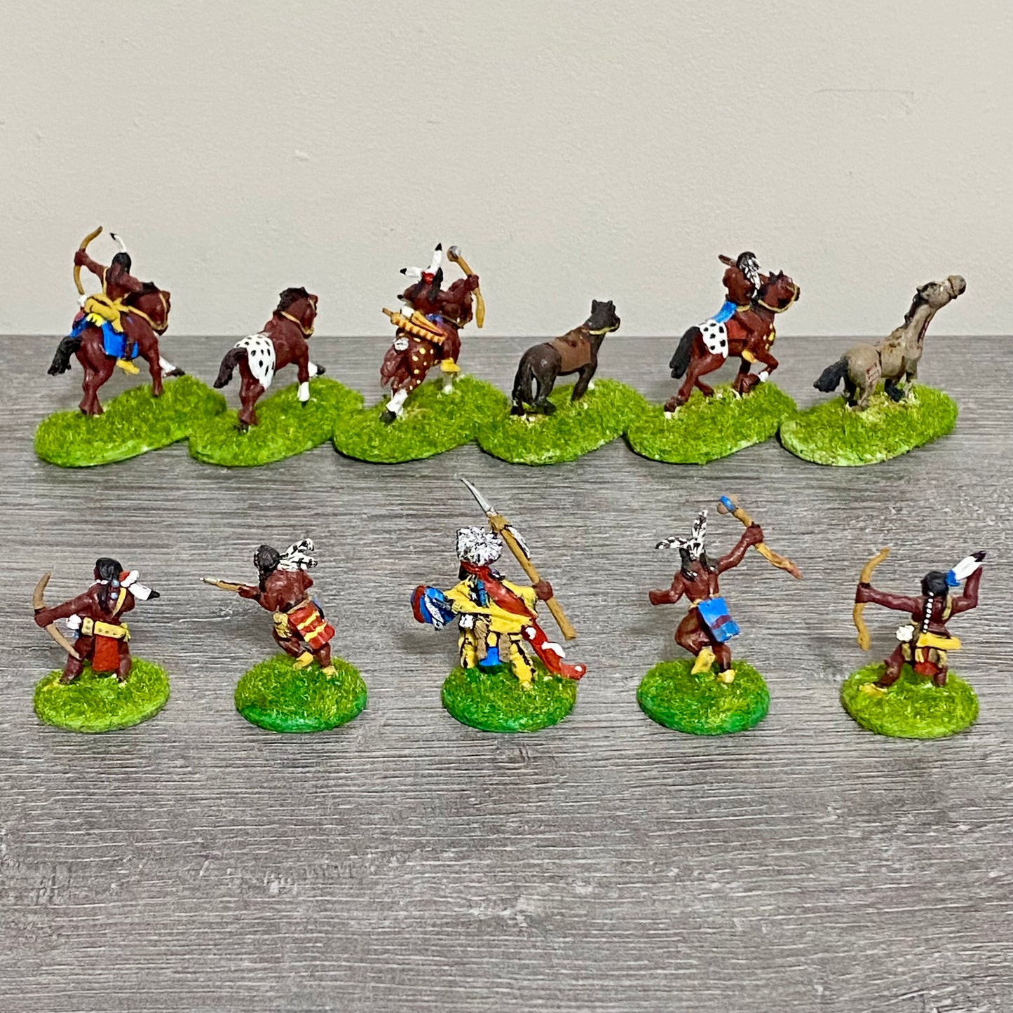 25mm ACW North American Natives Painted Metal Dixon Miniatures War Games 11 Figs