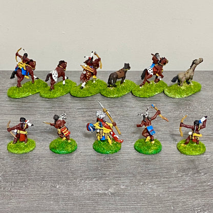 25mm ACW North American Natives Painted Metal Dixon Miniatures War Games 11 Figs
