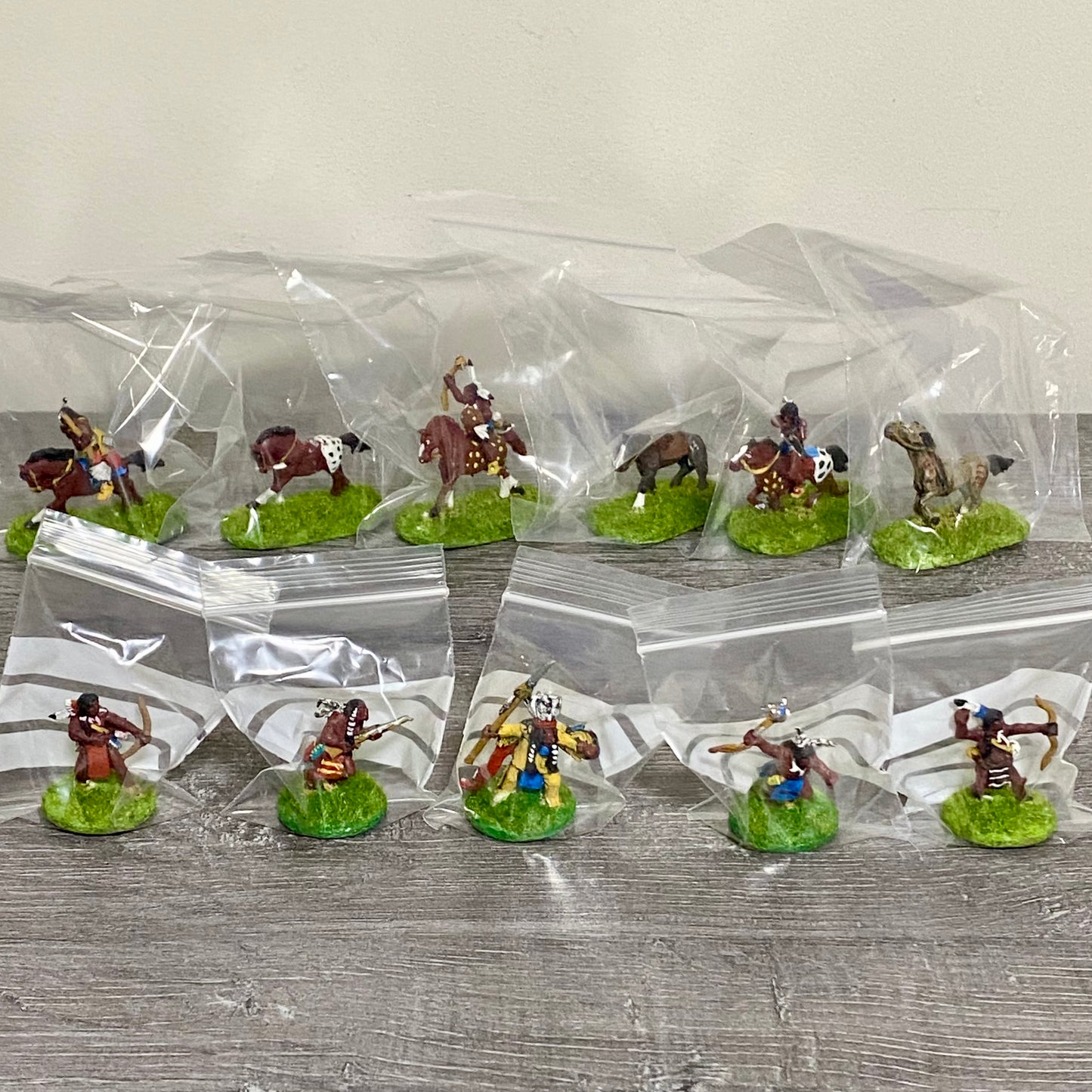 25mm ACW North American Natives Painted Metal Dixon Miniatures War Games 11 Figs