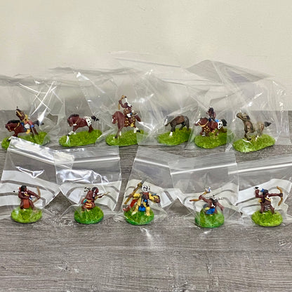 25mm ACW North American Natives Painted Metal Dixon Miniatures War Games 11 Figs