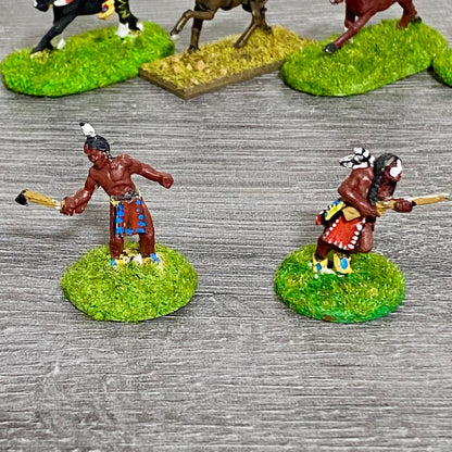 25mm ACW North American Natives Painted Metal Dixon Miniatures War Games 9 Figs