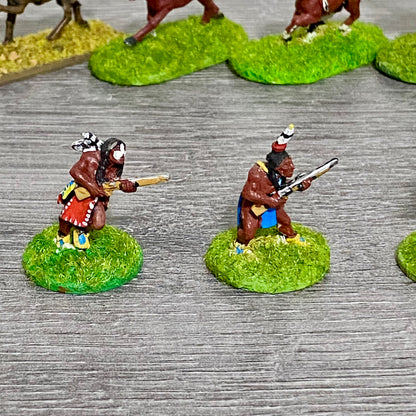 25mm ACW North American Natives Painted Metal Dixon Miniatures War Games 9 Figs