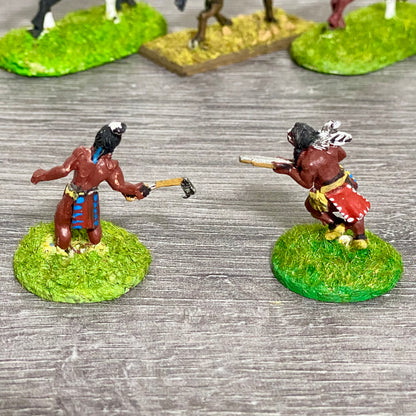 25mm ACW North American Natives Painted Metal Dixon Miniatures War Games 9 Figs