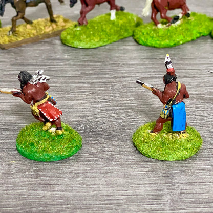 25mm ACW North American Natives Painted Metal Dixon Miniatures War Games 9 Figs