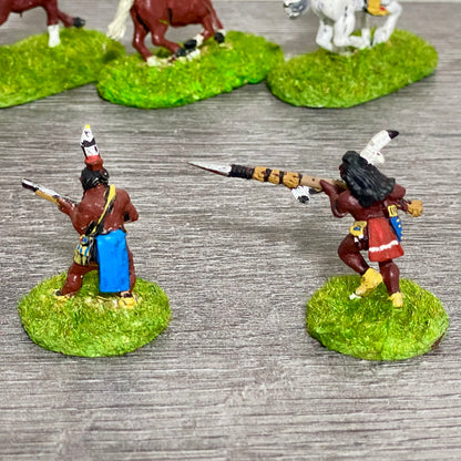 25mm ACW North American Natives Painted Metal Dixon Miniatures War Games 9 Figs