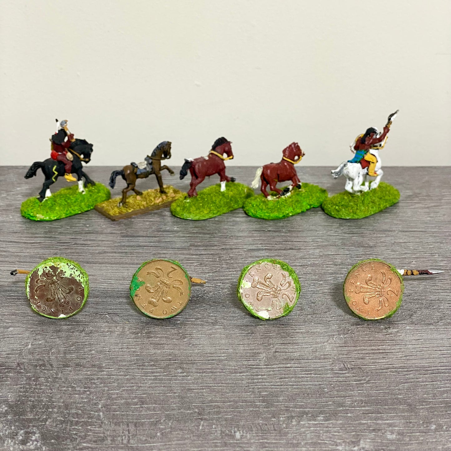 25mm ACW North American Natives Painted Metal Dixon Miniatures War Games 9 Figs