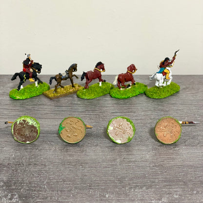 25mm ACW North American Natives Painted Metal Dixon Miniatures War Games 9 Figs