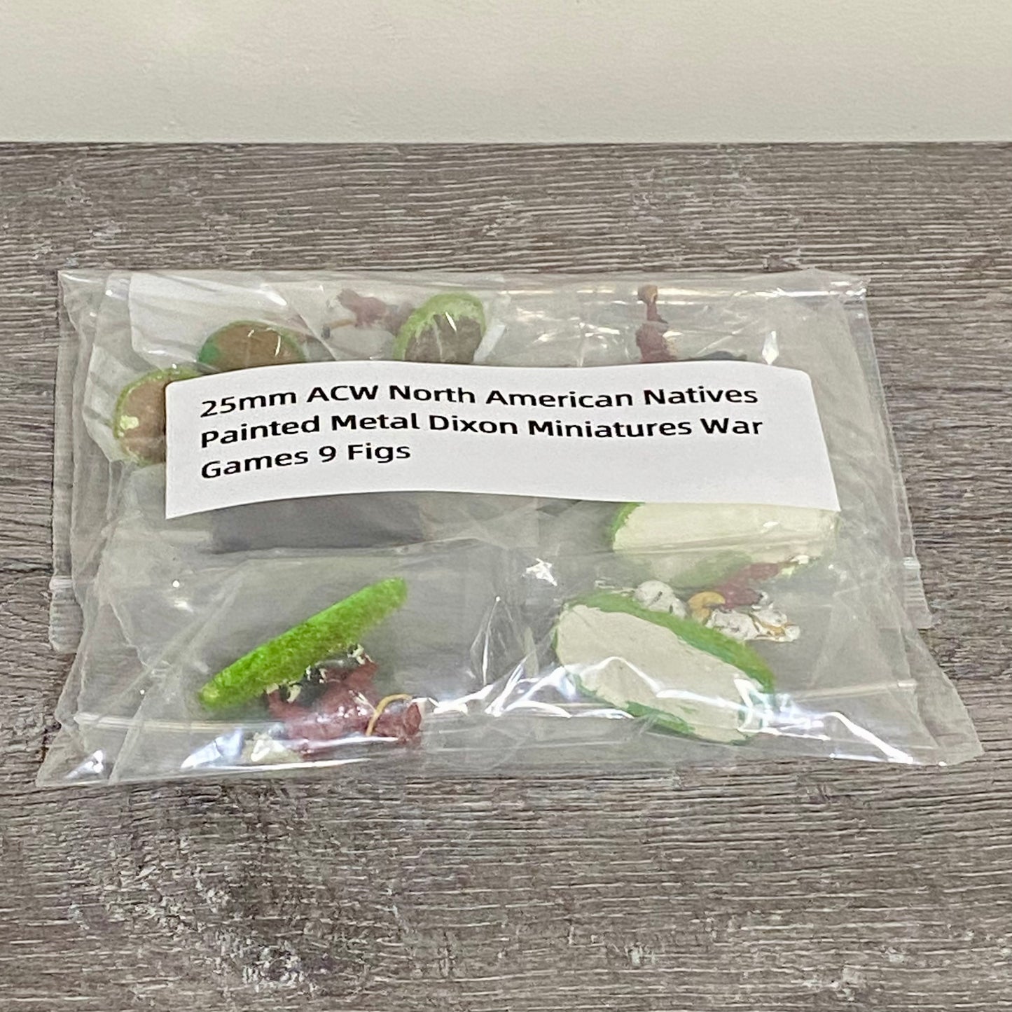 25mm ACW North American Natives Painted Metal Dixon Miniatures War Games 9 Figs