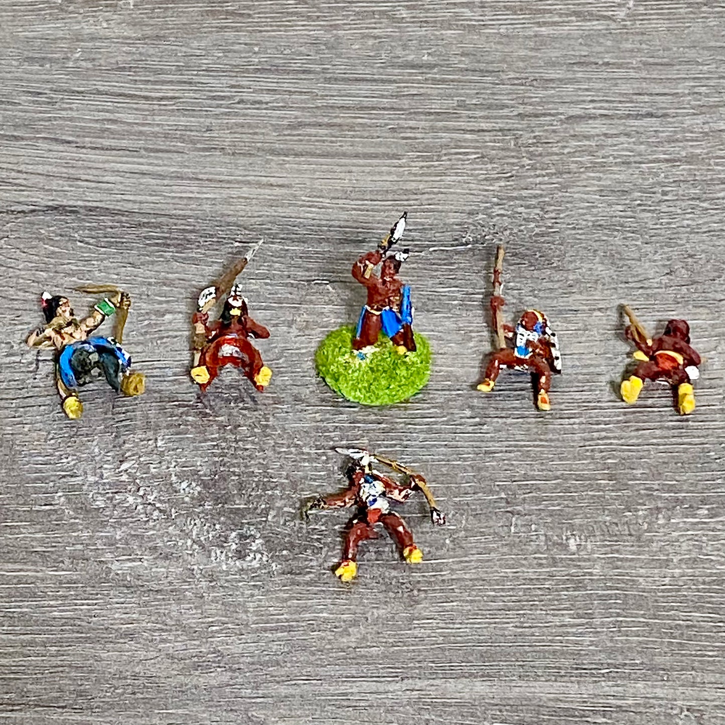 25mm ACW North American Natives Painted Metal Dixon Miniatures War Games 6 Figs