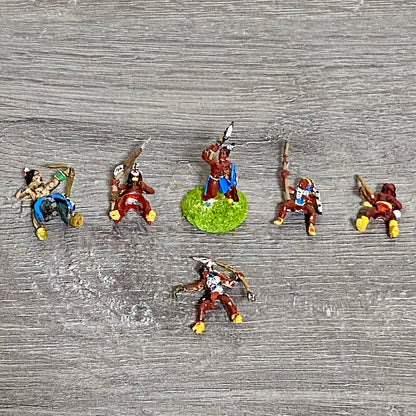 25mm ACW North American Natives Painted Metal Dixon Miniatures War Games 6 Figs