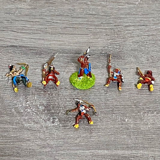 25mm ACW North American Natives Painted Metal Dixon Miniatures War Games 6 Figs