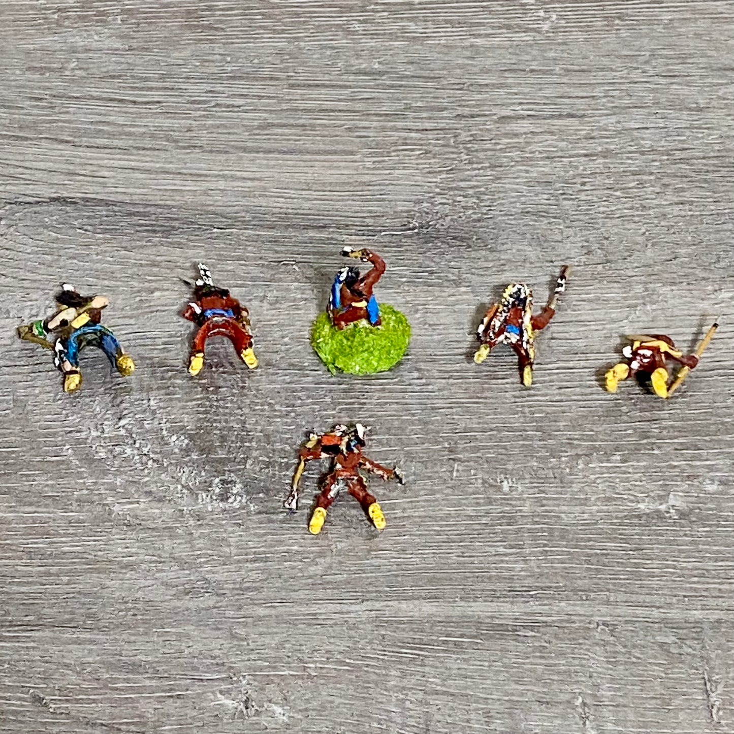 25mm ACW North American Natives Painted Metal Dixon Miniatures War Games 6 Figs