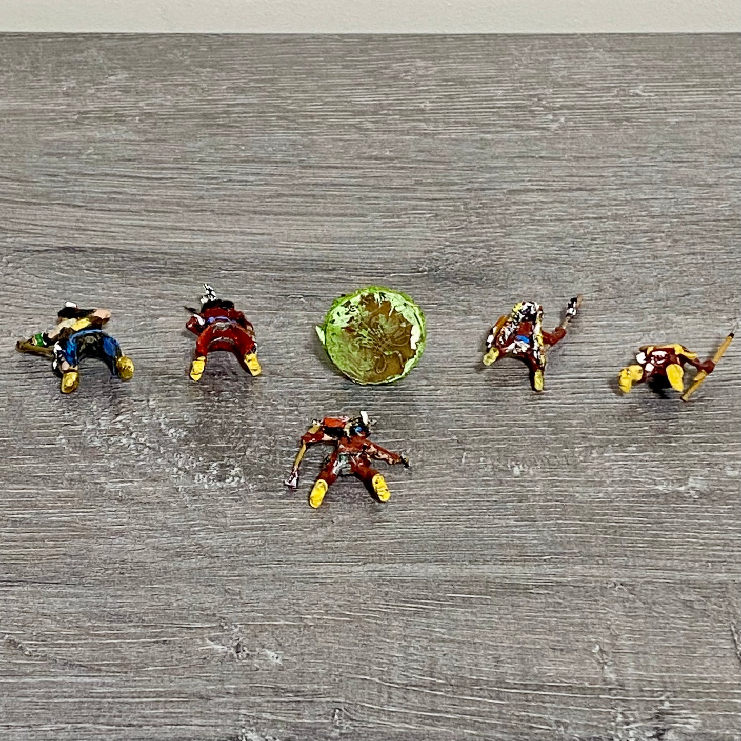 25mm ACW North American Natives Painted Metal Dixon Miniatures War Games 6 Figs