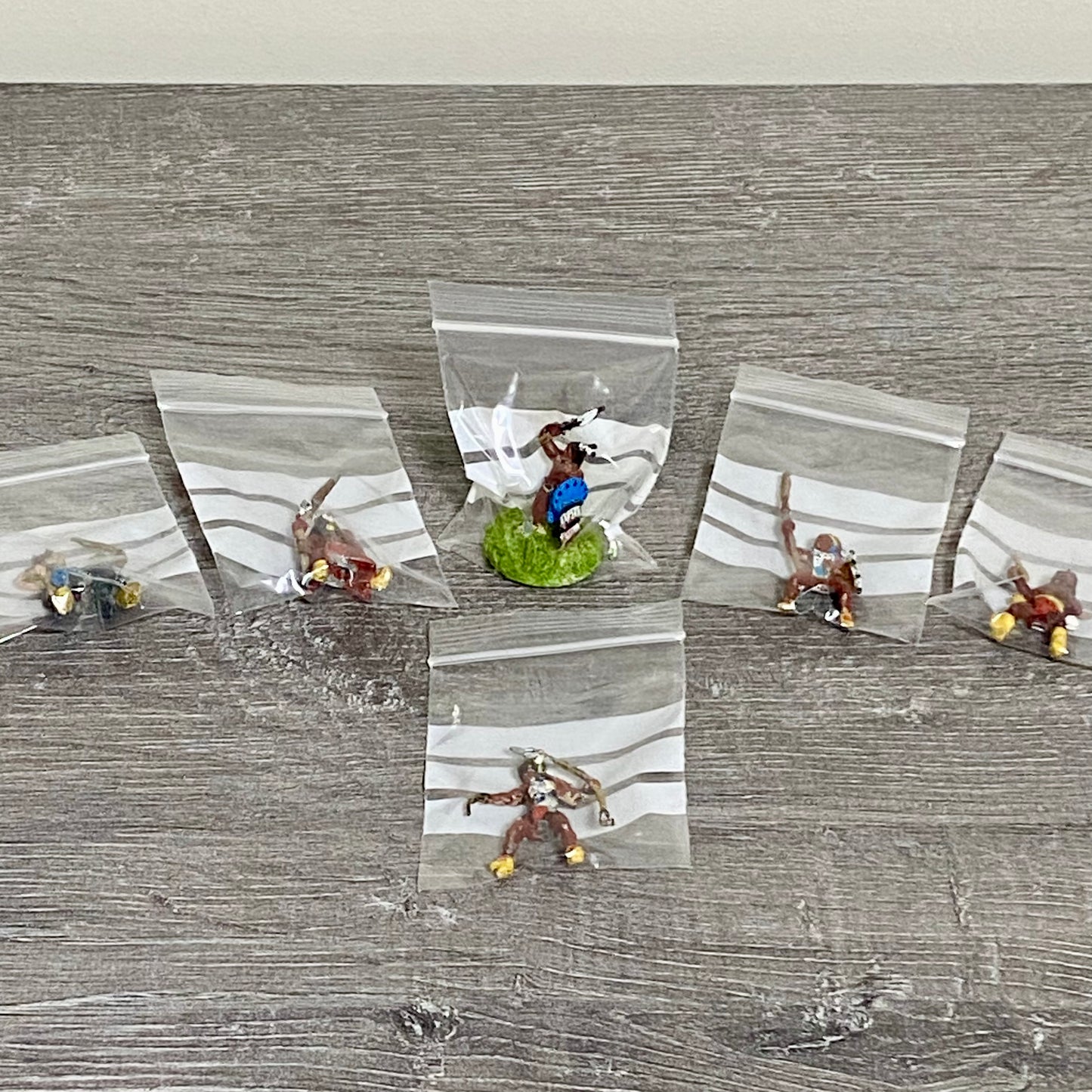 25mm ACW North American Natives Painted Metal Dixon Miniatures War Games 6 Figs