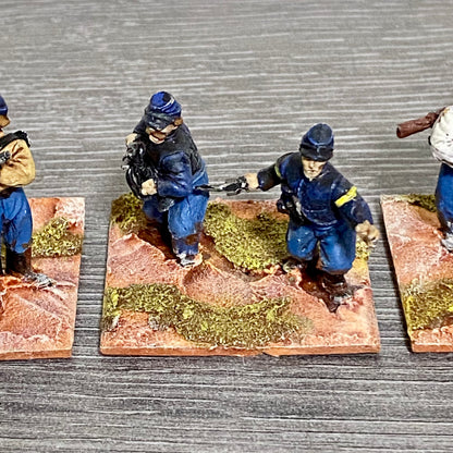 28mm ACW US Cavalry 1867 Painted Metal Figures Dixon Miniatures Wargames 4 Figs