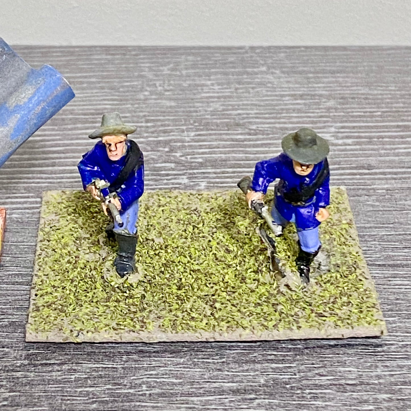 28mm ACW US Cavalry 1867 Painted Metal Figures Dixon Miniatures Wargames 4 Figs