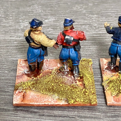 28mm ACW US Cavalry 1867 Painted Metal Figures Dixon Miniatures Wargames 4 Figs