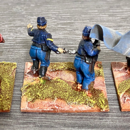 28mm ACW US Cavalry 1867 Painted Metal Figures Dixon Miniatures Wargames 4 Figs