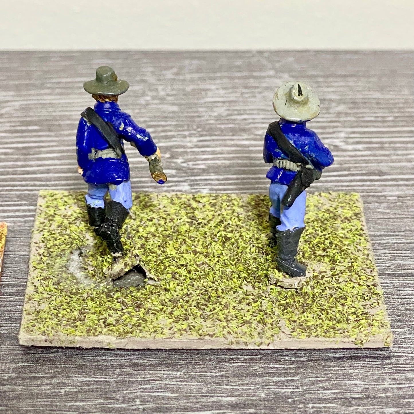 28mm ACW US Cavalry 1867 Painted Metal Figures Dixon Miniatures Wargames 4 Figs