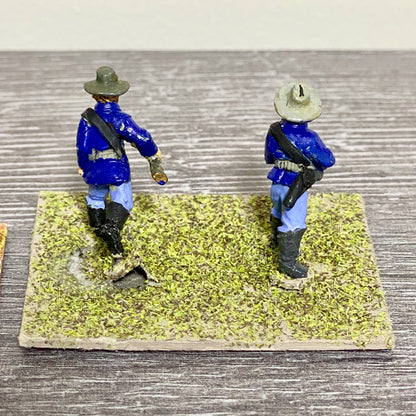 28mm ACW US Cavalry 1867 Painted Metal Figures Dixon Miniatures Wargames 4 Figs