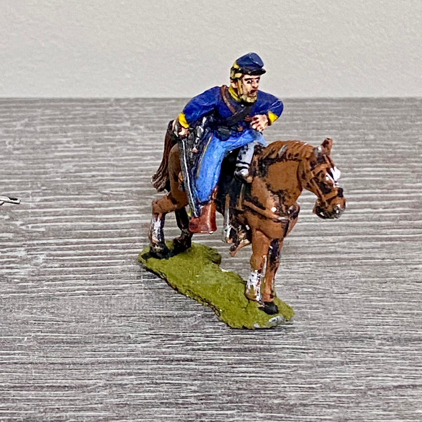 28mm ACW US Cavalry 1867 Painted Metal Figures Miniatures & Flag Wargames 8 Figs