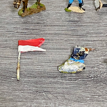 28mm ACW US Cavalry 1867 Painted Metal Figures Miniatures & Flag Wargames 8 Figs