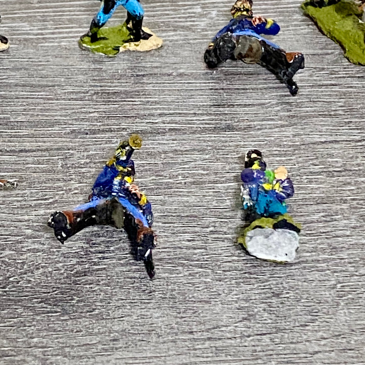 28mm ACW US Cavalry 1867 Painted Metal Figures Miniatures & Flag Wargames 8 Figs