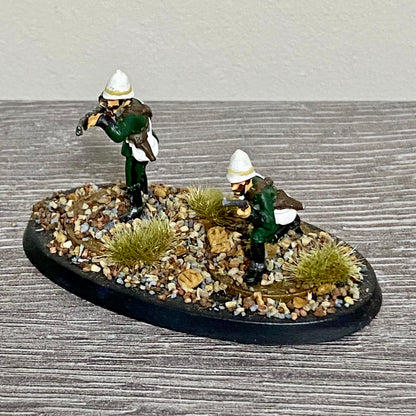 28mm British Colonial Cavalry Painted Metal Figures Unmounted War Games 2 Figs