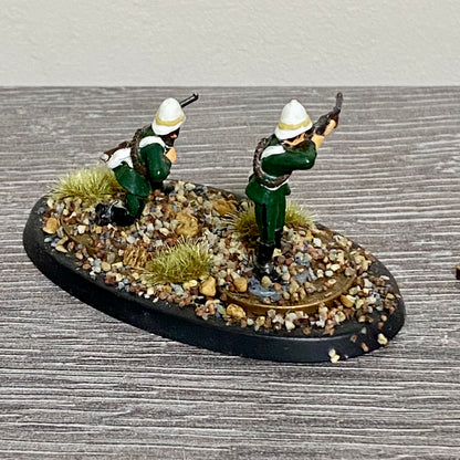28mm British Colonial Cavalry Painted Metal Figures Unmounted War Games 2 Figs