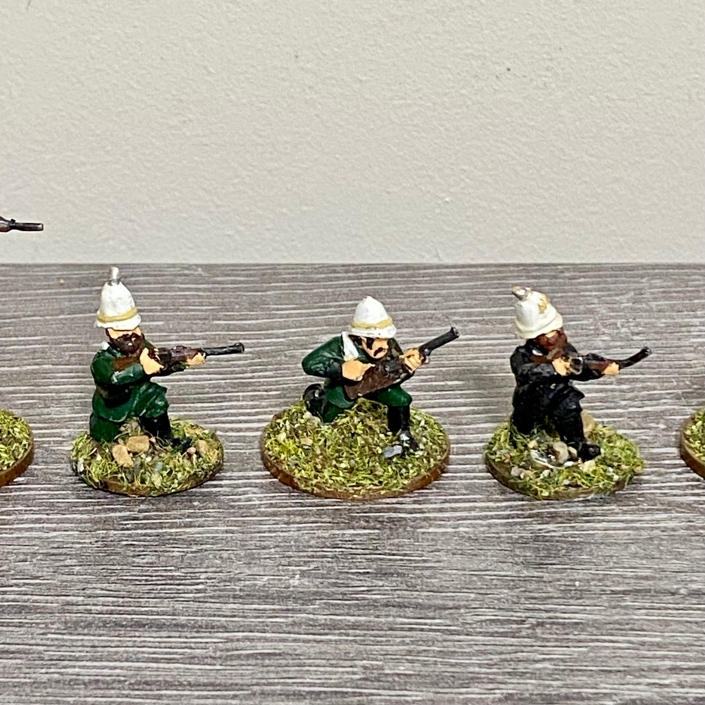 28mm British Colonial Cavalry Painted Metal Figures Unmounted War Games 7 Figs