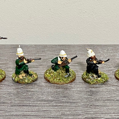 28mm British Colonial Cavalry Painted Metal Figures Unmounted War Games 7 Figs