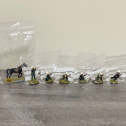 28mm British Colonial Cavalry Painted Metal Figures Unmounted War Games 7 Figs