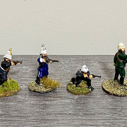28mm British Colonial Cavalry Painted Metal Figures Unmounted War Games 6 Figs