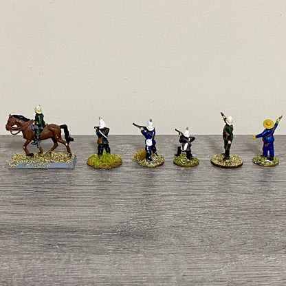 28mm British Colonial Cavalry Painted Metal Figures Unmounted War Games 6 Figs
