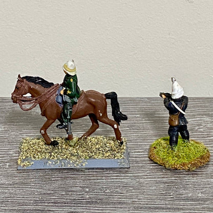 28mm British Colonial Cavalry Painted Metal Figures Unmounted War Games 6 Figs