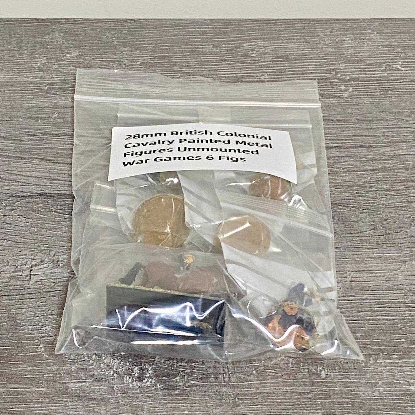 28mm British Colonial Cavalry Painted Metal Figures Unmounted War Games 6 Figs
