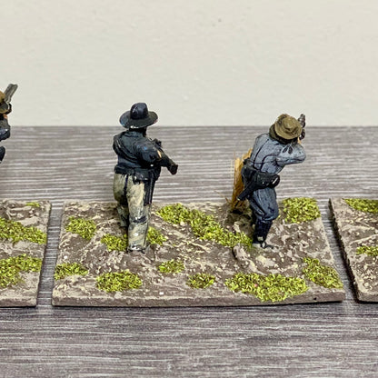 28mm ACW American Wild West Painted Metal Dixon Miniatures Wargames 4 Fig Scenes