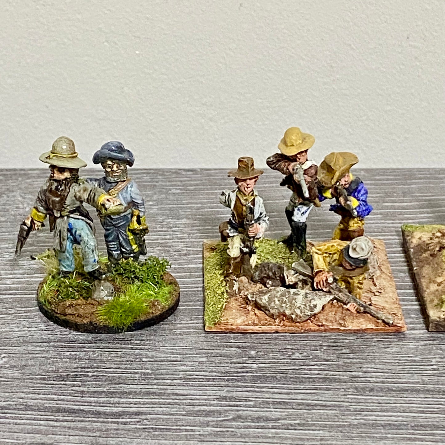 28mm ACW American Wild West Painted Metal Unmounted Miniatures War Games 5 Figs