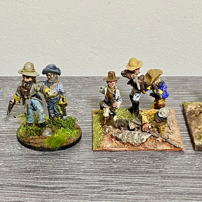 28mm ACW American Wild West Painted Metal Unmounted Miniatures War Games 5 Figs