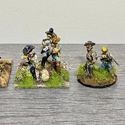 28mm ACW American Wild West Painted Metal Unmounted Miniatures War Games 5 Figs