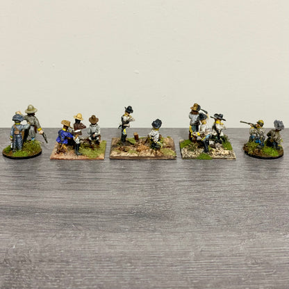 28mm ACW American Wild West Painted Metal Unmounted Miniatures War Games 5 Figs