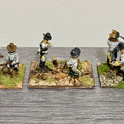 28mm ACW American Wild West Painted Metal Unmounted Miniatures War Games 5 Figs
