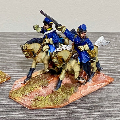 28mm ACW Union Cavalry Mounted Unmounted Painted Metal Miniatures Wargames 2 Fig
