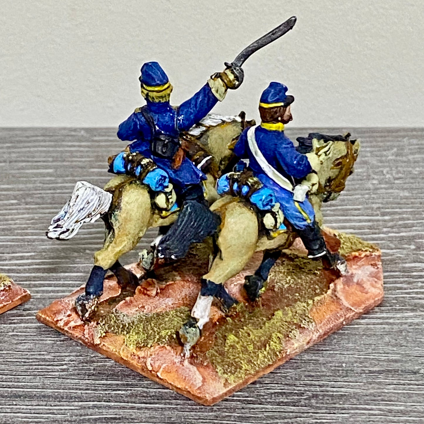 28mm ACW Union Cavalry Mounted Unmounted Painted Metal Miniatures Wargames 2 Fig
