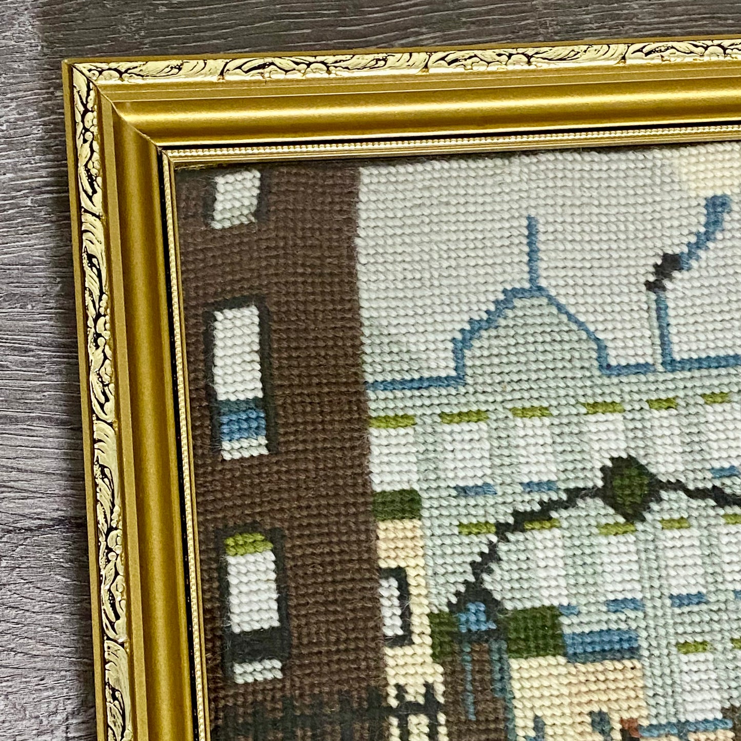 Vintage Northern Industrial Factory Scene L S Lowry Tapestry Framed & Glazed