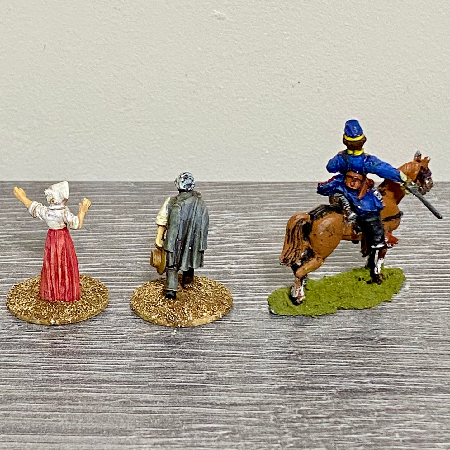 28mm ACW Union Cavalry Mounted Unmounted Painted Metal Miniatures Wargames 3 Fig