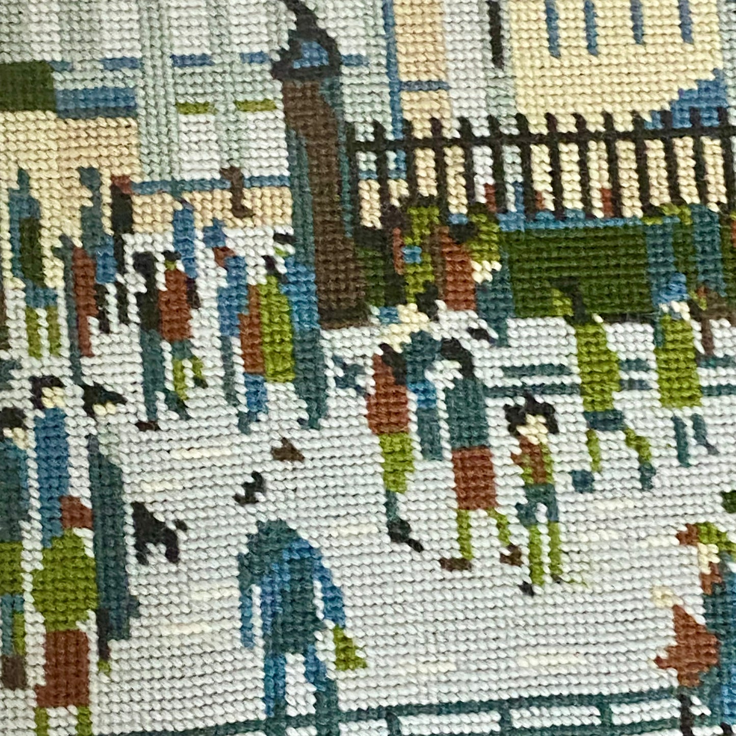 Vintage Northern Industrial Factory Scene L S Lowry Tapestry Framed & Glazed