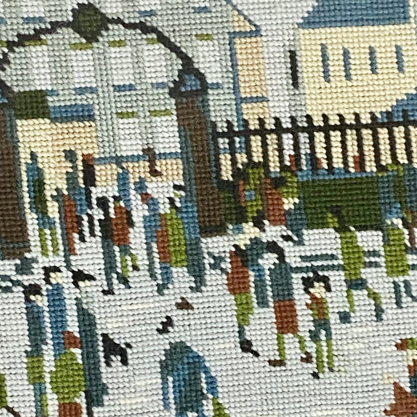 Vintage Northern Industrial Factory Scene L S Lowry Tapestry Framed & Glazed