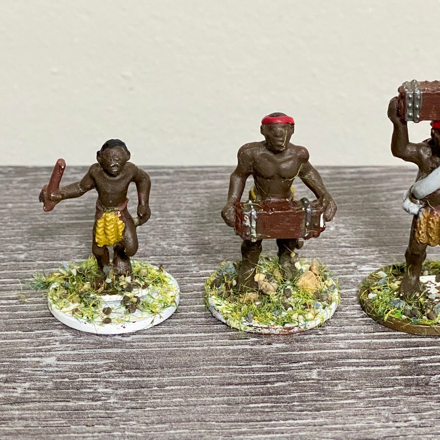 25mm Zulu War 1879 Tribe Set Painted Metal Unmounted Miniatures War Games 6 Figs